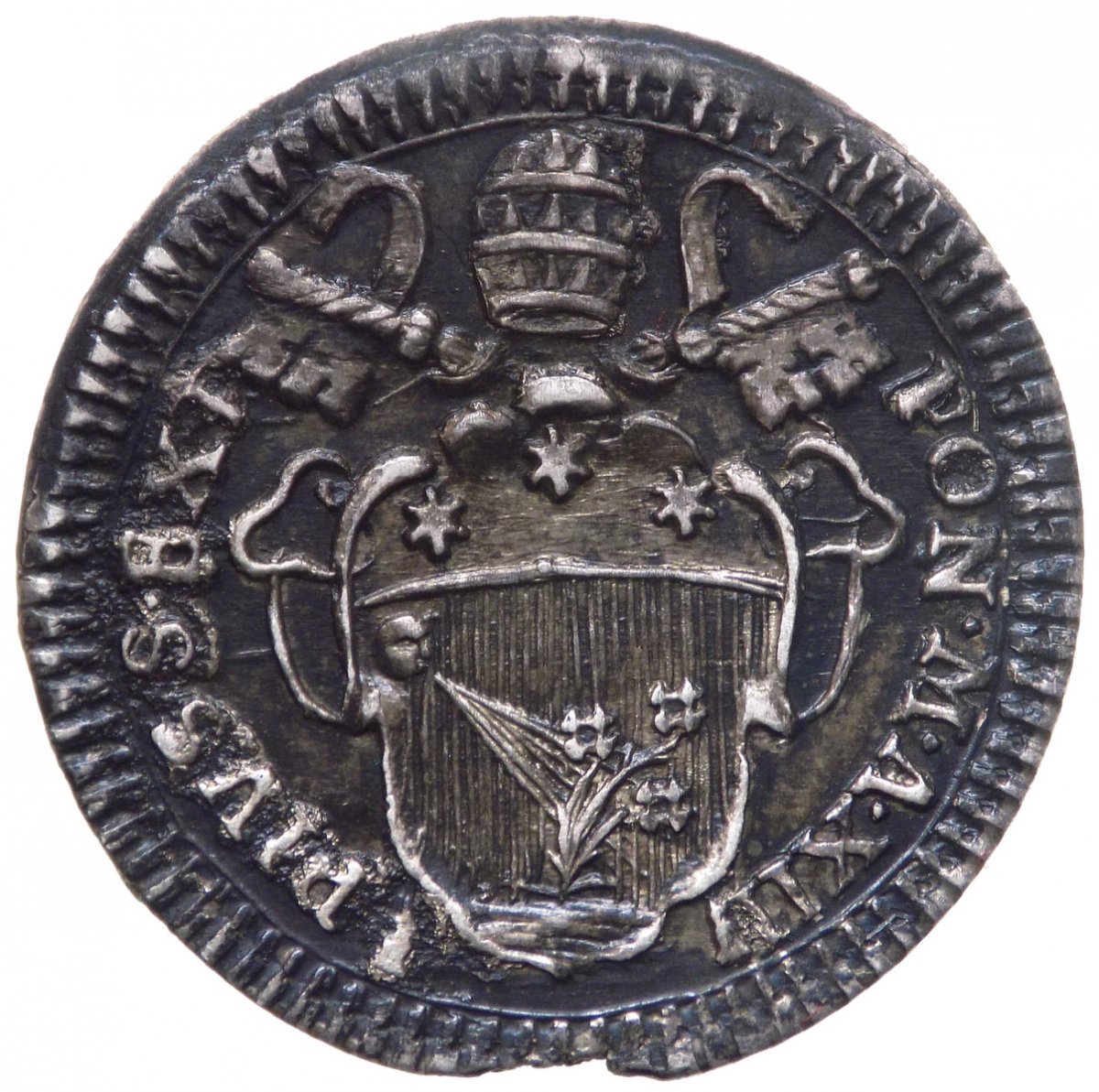 Stato Pontificio Pio Vi Grosso Anno Numismatica