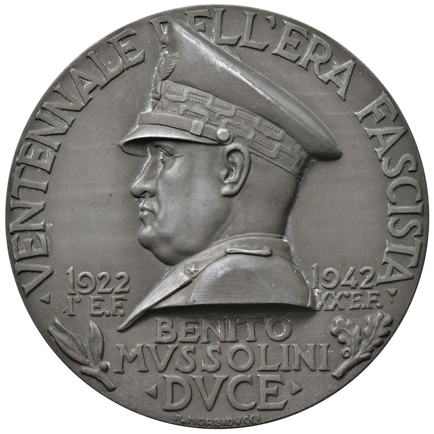 MEDAGLIE FASCISTE Benito Mussolini Duce  - Nomisma Numismatic