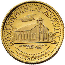 ANGUILLA 5 Dollari 1969 - Fr. 4 AU ... 