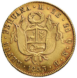 PERU Repubblica (1822-) 2 Escudos ... 