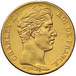 FRANCIA Carlo X (1824-1830) 20 ... 
