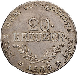 AUSTRIA Tirolo - 20 Kreuzer 1809 - ... 