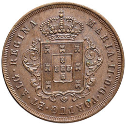 MADEIRA 10 Reis 1842 - KM 2 CU (g ... 