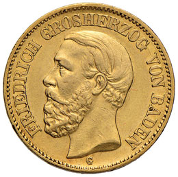 Baden - Federico I (1852-1907) 20 ... 
