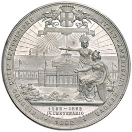 Cristoforo Colombo Medaglia 1892 - ... 