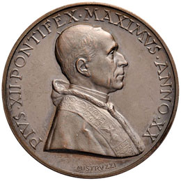Pio XII (1939-1958) Medaglia A. XX ... 