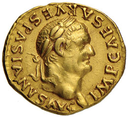 Vespasiano (69-79) Aureo - Testa ... 