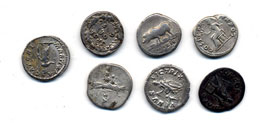 Lotto di sette denari imperiali, ... 
