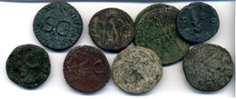 Lotto di otto bronzi romani. Non ... 