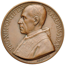 Pio XII (1939-1958) Medaglia 1958 ... 