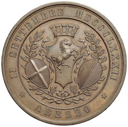 Medaglia 1882 Arezzo, Guido Monaco ... 