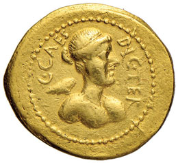 Cesare (+ 44 a.C.) Aureo (46-45 ... 