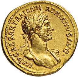 Adriano (117-138) Aureo - Busto ... 