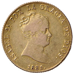 SPAGNA Isabella II (1833-1868) 80 ... 