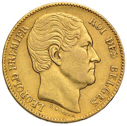 BELGIO Leopoldo I (1831-1865) 20 ... 