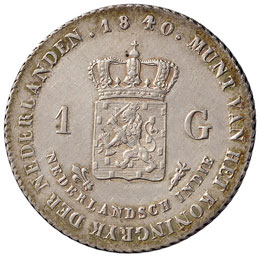 Indie Olandesi - Gulden 1840 - KM ... 