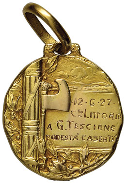 MEDAGLIE FASCISTE Medaglia 1927 ... 