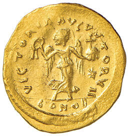 Giustiniano I (527-565) Tremisse ... 