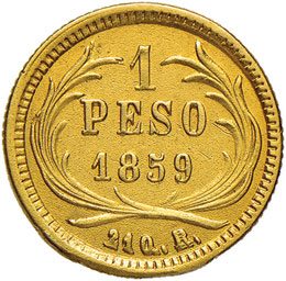 GUATEMALA Peso 1859 - Fr. 36 AU (g ... 