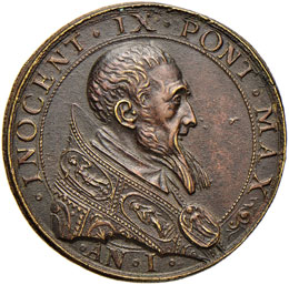 Innocenzo IX (1591) Medaglia A. I ... 