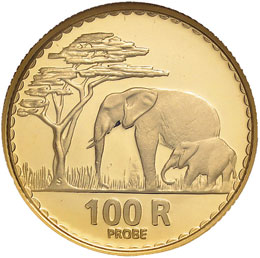 NAMIBIA 100 Rand 1987 PROBE - AU ... 