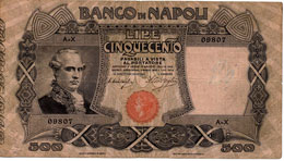 Banco di Napoli - 500 Lire ... 