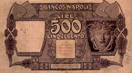 Banco di Napoli - 500 Lire ... 