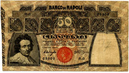 Banco di Napoli - 50 Lire ... 