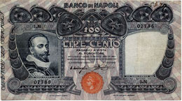 Banco di Napoli - 100 Lire ... 