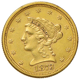 USA 2,50 Dollari 1873 - Fr. 114 AU ... 