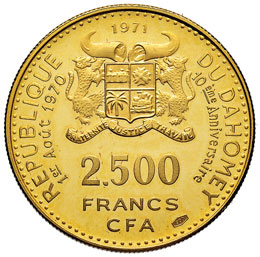 DAHOMEY 2.500 Franchi 1971 – Fr. ... 