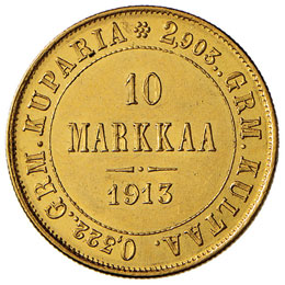 FINLANDIA 10 Markkaa 1913 - Fr. 6 ... 