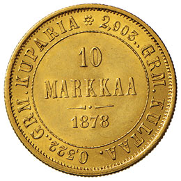 FINLANDIA 10 Markkaa 1878 – Fr. ... 