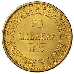 FINLANDIA 20 Markkaa 1879 - Fr. 1 ... 