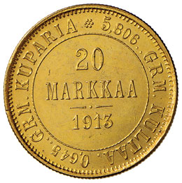 FINLANDIA 20 Markkaa 1913 – Fr. ... 