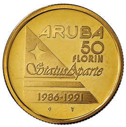ARUBA 50 Fiorini 1991 - Fr. 1 AU ... 