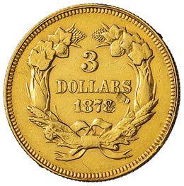 USA 3 Dollari 1878 – Fr. 124 AU ... 