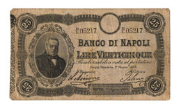 Banco di Napoli - 25 Lire ... 