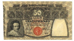 Banco di Napoli – 50 Lire ... 