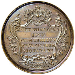 Pio VI (1774-1799) Medaglia 1779 ... 