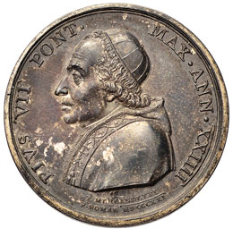 Pio VII (1800-1823) Medaglia 1821 ... 