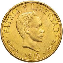 CUBA 20 Pesos 1915 – Fr. 1 AU (g ... 