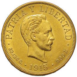 CUBA 20 Pesos 1915 - Fr. 1 AU (g ... 