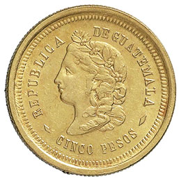 GUATEMALA Repubblica – 5 Pesos ... 