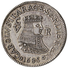 CAGLIARI Carlo II (1665-1700) 5 ... 