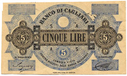Banco di Cagliari – 5 Lire – ... 