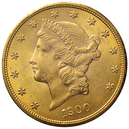 USA 20 Dollari 1900 – Fr. 177 AU ... 