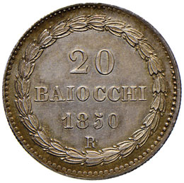 Pio IX (1846-1878) 20 Baiocchi ... 