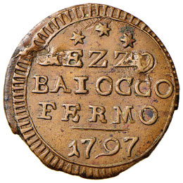 Pio VI (1774-1799) Fermo - Mezzo ... 