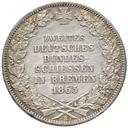 GERMANIA Brema - Tallero 1865 - KM ... 